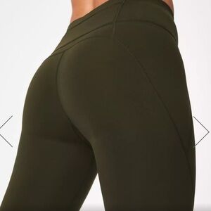 Sweaty Betty Power 7/8 Leggings. Dark Olive. Small. Like New.
